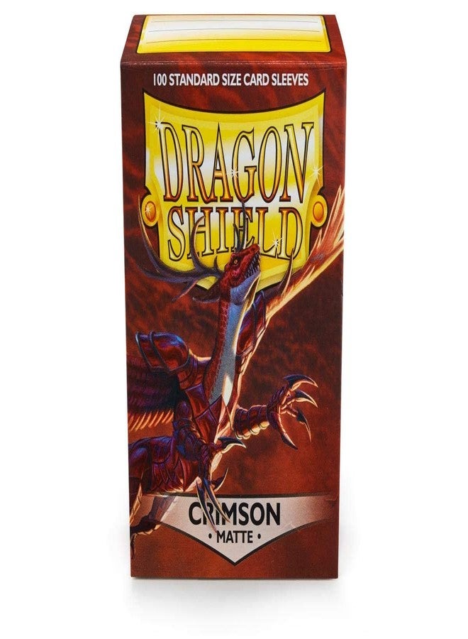 dragon shield 5 Packs Dragon Shield Matte Crimson Standard Size 100 ct Card Sleeves Value Bundle! - Image 4